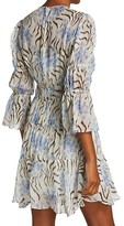 Thumbnail for your product : Cinq à Sept June Printed Ruffle Silk Dress