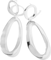 Thumbnail for your product : Ippolita Large Oval Snowman Wavy Earrings