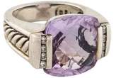 Thumbnail for your product : David Yurman Diamond-Accented Amethyst Cable Ring