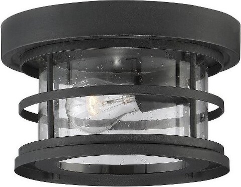 Savoy House SavoyHouseBarrett1-LightFlushMountinBlack