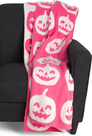 TJMAXX Feather Happy Pumpkin Throw, Polyester