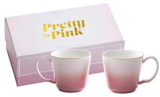 Rosanna Pretty In Pink Set of 2 Porcelain Teacups