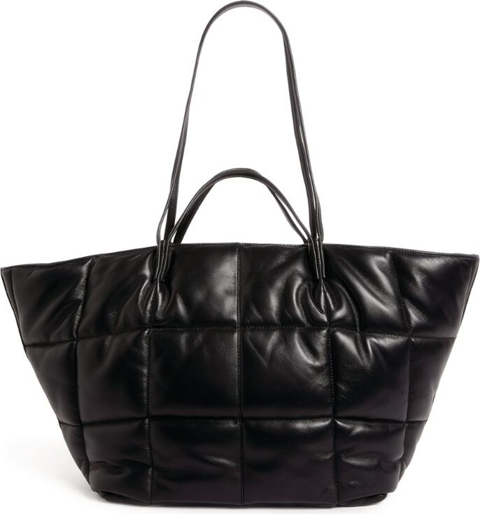 AllSaints Leather Nadaline Quilted Tote Bag - ShopStyle