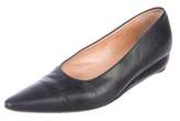 Thumbnail for your product : Walter Steiger Leather Pointed-Toe Wedges