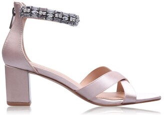 pink block heels uk