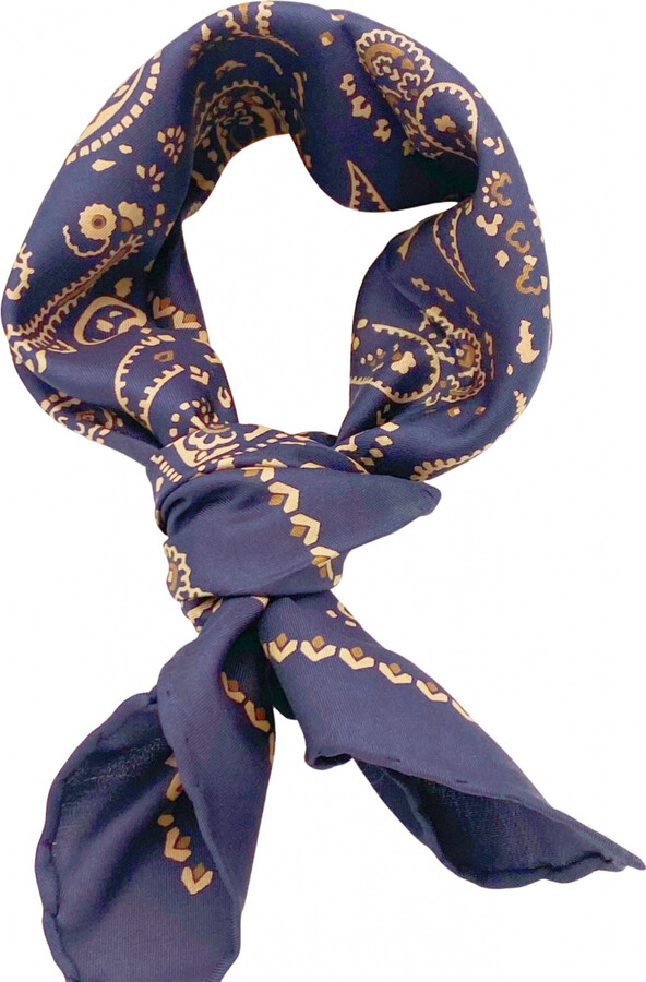 Silk scarf & pocket square Chanel Blue in Silk - 20595912