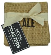 Thumbnail for your product : DESIGN IMPORTS 'Ale' Burlap Coasters