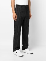 Thumbnail for your product : MSGM Frayed-Detail Straight-Leg Trousers