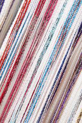 【MISSONI】ストライプ crochet-knit coverup MISSONI Mare striped metallic crochet-knit coverup | NET-A
