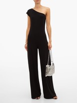 Thumbnail for your product : Norma Kamali One-shoulder Stretch-jersey Jumpsuit - Black