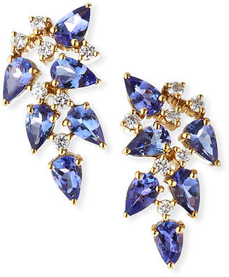 Mila Louise 18k Tanzanite/Diamond Earrings