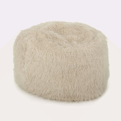 Trule 5 Foot Rounded Faux Fur Bean Bag