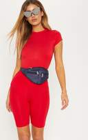 Thumbnail for your product : PrettyLittleThing Basic Red Crew Neck Fitted T Shirt