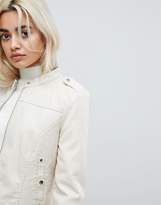 Thumbnail for your product : Vero Moda Petite Leather Look Biker Jacket
