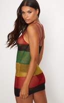 Thumbnail for your product : PrettyLittleThing Multi Stripe Metallic Dress