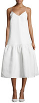 Thumbnail for your product : Co Silk-Blend Drop-Waist Cami Dress, White