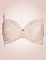 Thumbnail for your product : Marks and Spencer Silk & Lace Non-Padded Balcony Bra DD-G