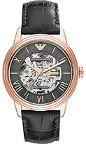 Thumbnail for your product : Emporio Armani AR4670 Dino stainless steel and leather watch