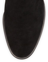 Thumbnail for your product : Pierre Hardy Suede Mid-Heel Knee Boot, Black