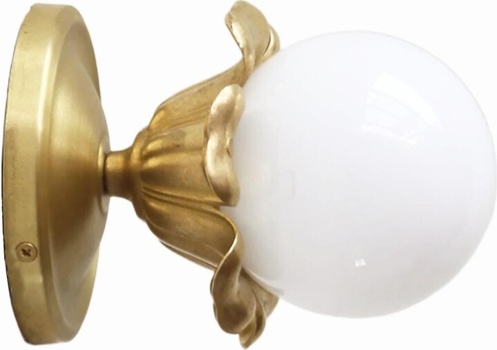 Etsy Brass Wall Sconce Light/Ceiling Light With Flower Lamp Holder Classic Brass Ceiling Light Ul Listed No.0703