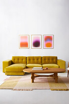 Thumbnail for your product : Anthropologie Jillian Chartreuse Performance Porto Velvet Chaise Sectional Green