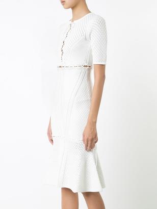 Jonathan Simkhai lace-up front dress - women - Polyester/Viscose - M