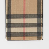 Thumbnail for your product : Burberry Vintage Check E-canvas and Leather Card Case