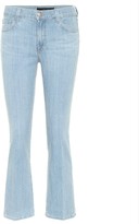 Thumbnail for your product : J Brand Selena mid-rise cropped jeans