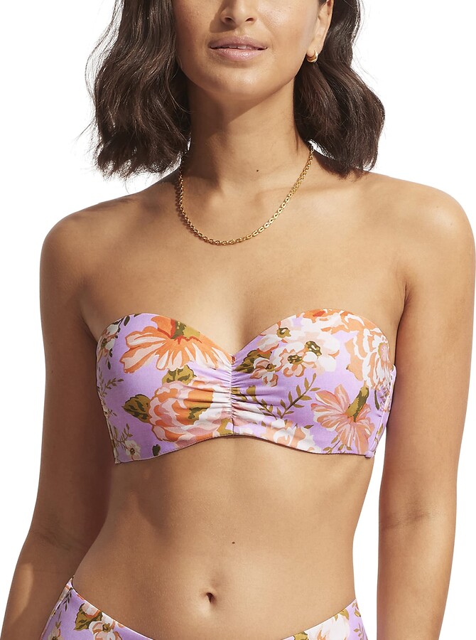 Seafolly Women's Bustier Bandeau Bikini Top Swimsuit - ShopStyle