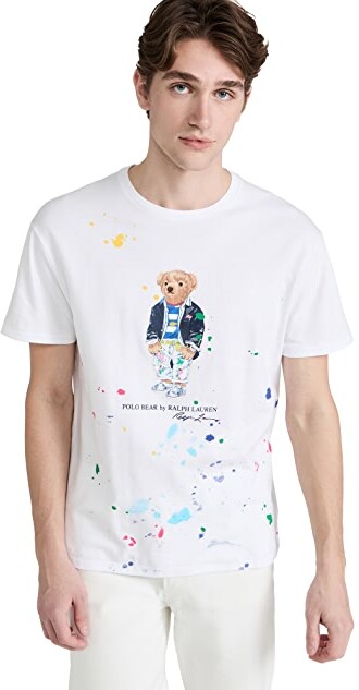 Polo Ralph Lauren Paint Splatter Ship Bear Logo T-Shirt - ShopStyle