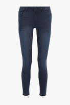 Thumbnail for your product : DL1961 Florence Frayed Mid-rise Skinny Jeans
