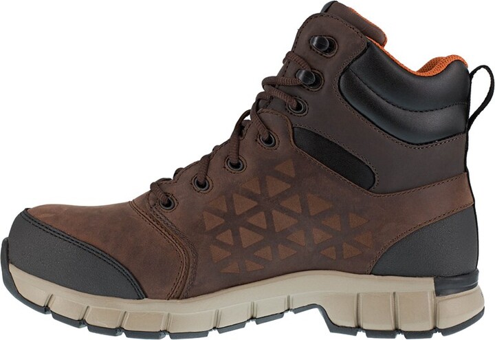 "reebok Work Men's 6" Sublite Cushion Composite Toe Boots (Brown) - Size 10.0 M