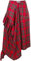Thumbnail for your product : Preen by Thornton Bregazzi Morgan tartan asymmetric skirt
