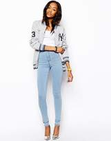 Thumbnail for your product : ASOS TALL Rivington High Waist Denim Jeggings In Light Wash