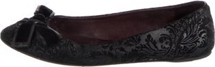 Gucci Interlocking G Logo Leather Ballet Flats