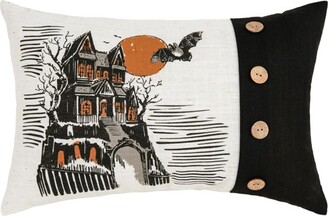 C&F Home 13" x 20" Haunted House Halloween Printed Throw Pillow
