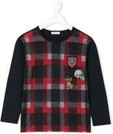 Thumbnail for your product : Dolce & Gabbana Kids checked top