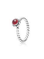Thumbnail for your product : Pandora Garnet January silver ring