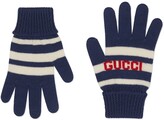 Thumbnail for your product : Gucci Children's striped wool gloves