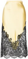 Thumbnail for your product : Fleur Du Mal Cherie lace midi skirt