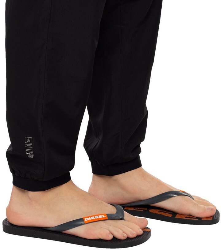 Diesel 'Sa-Briian' Flip-flops With Logo Men's Grey - ShopStyle Sandals