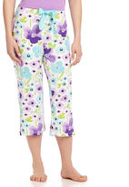 Thumbnail for your product : HUEtopia Slub Jersey Floral Capri Pajama Pants