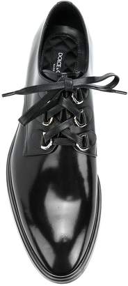 Dolce & Gabbana hoops embellished derby shoes