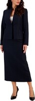 Thumbnail for your product : Le Suit Women's Shimmer Tweed Skirt Suit, Regular and Petite Sizes