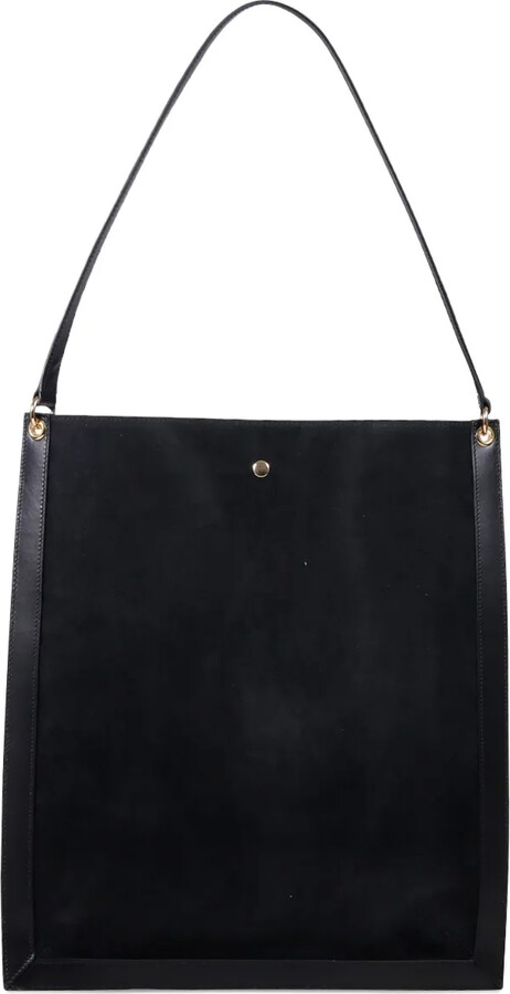 Wandler Top-Handle Suede Tote Bag