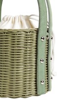 Thumbnail for your product : Wicker Wings Quan Rattan & Suede Bucket Bag