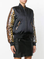 Thumbnail for your product : Love Moschino cheetah print bomber jacket