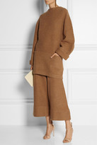 Thumbnail for your product : Acne Studios Depend cropped boiled wool wide-leg pants
