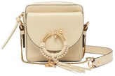 Thumbnail for your product : See by Chloe Joan Mini Grained-leather Camera Bag - Beige