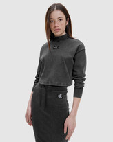 Thumbnail for your product : Calvin Klein Jeans Women's Black Jumpers & Cardigans - Relaxed Long Sleeve T-shirt